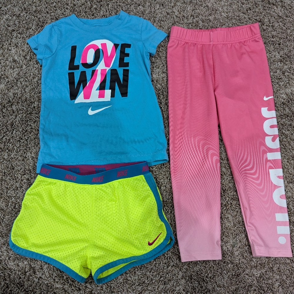 4t girl Nike dry fit athletic clothing bundle